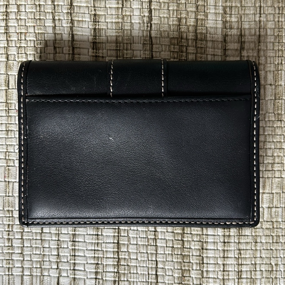 Coach Leatherwear Bifold keychain black Wallet ~ EUC - Picture 3 of 5